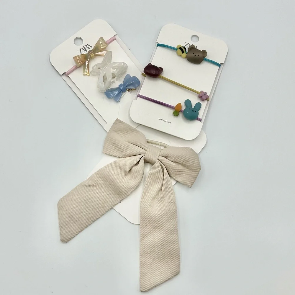 Zara Kids/Girls Pastel Hair Accessories Set.